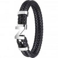 Браслет Zippo Steel Braided Leather Bracelet (20 см) купить в Нижневартовске