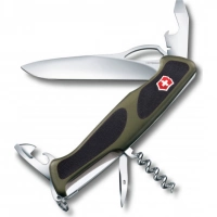 Нож перочинный Victorinox RangerGrip 61 0.9553.MC4 130мм 11 функций чёрно-зеленый купить в Нижневартовске