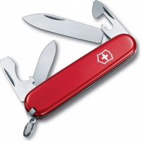 Нож перочинный Victorinox Recruit, сталь X55CrMo14, рукоять Cellidor®, красный купить в Нижневартовске