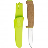 Нож с фиксированным лезвием Morakniv Floating Knife (S) Lime, сталь Sandvik 12C27, пробковая ручка купить в Нижневартовске