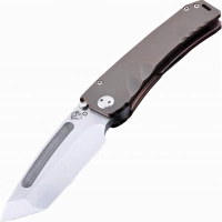 Нож складной Medford Marauder Tanto, сталь D2 Tool Steel, рукоять титановый сплав, бронзовый купить в Нижневартовске