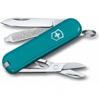 Нож Victorinox Classic SD Colors, Mountain Lake (0.6223.23G) бирюзовый, 7 функций 58мм купить в Нижневартовске