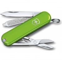 Нож Victorinox Classic SD Colors, Smashed Avocado (0.6223.43G) светло-зелёный, 7 функций 58мм купить в Нижневартовске