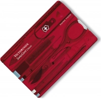 Швейцарская карта Victorinox SwissCard, сталь X45CrMoV15, рукоять ABS-Пластик, красный купить в Нижневартовске