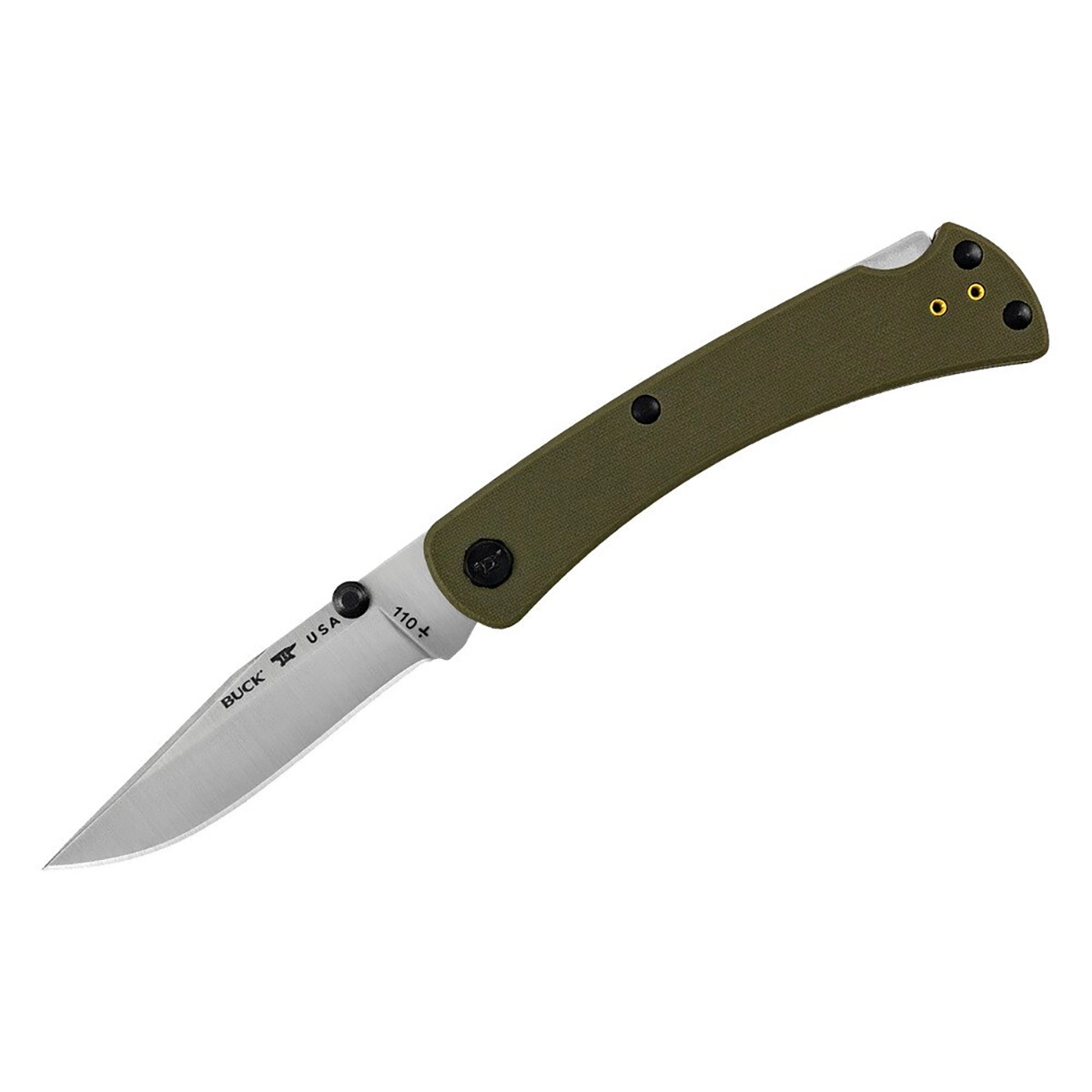 Складной нож Buck Slim Pro TRX Green, сталь S30V, рукоять G10