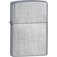 Зажигалка ZIPPO Linen Weave с покрытием Brushed Chrome, латунь/сталь, серебристая, матовая, 36x12x56 мм купить в Нижневартовске